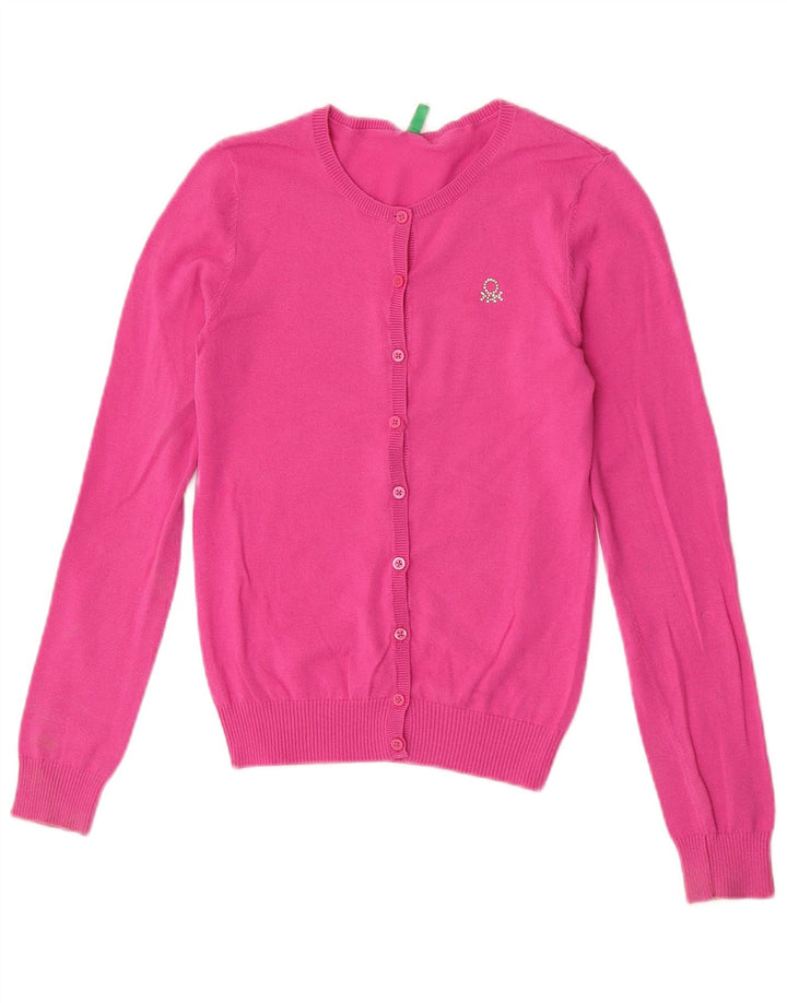 Pulover cardigan pentru femei Benetton UK 8 Small Pink
