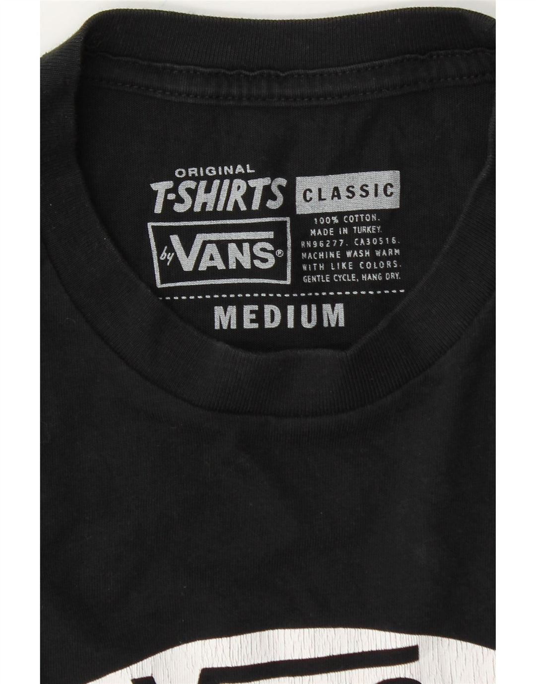 VANS Bărbați Classic Fit Graphic Top cu mânecă lungă, bumbac mediu negru