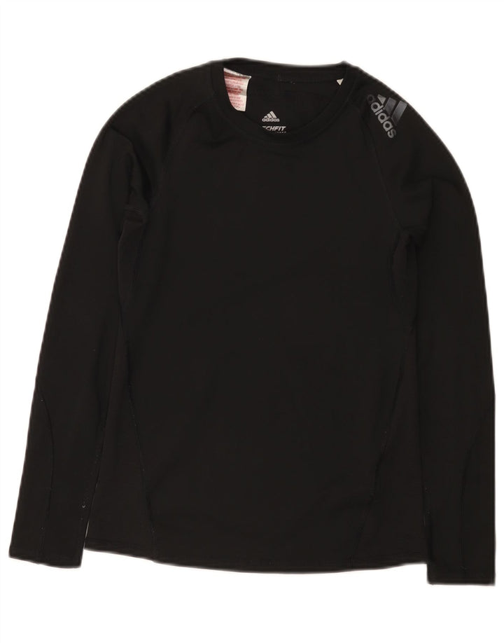 Adidas pentru băieți Climacool Top cu mânecă lungă 11-12 ani poliester negru