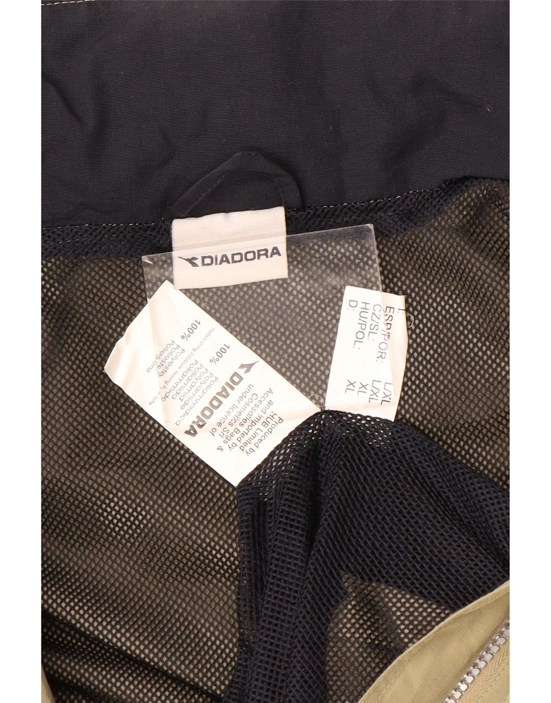 Jachetă de ploaie Diadora pentru bărbați UK 42 XL poliester bej