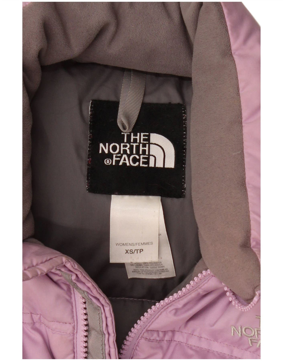 THE NORTH FACE Womens Padded Jacket UK 6 XS Purple Polyester