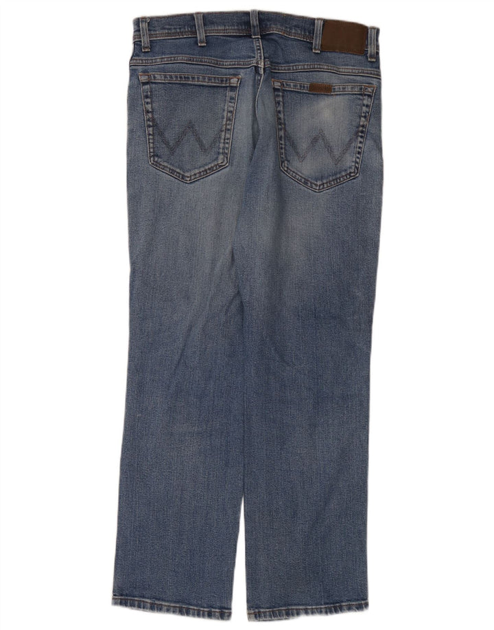 Blugi drepti pentru bărbați Wrangler W34 L30 Bumbac albastru