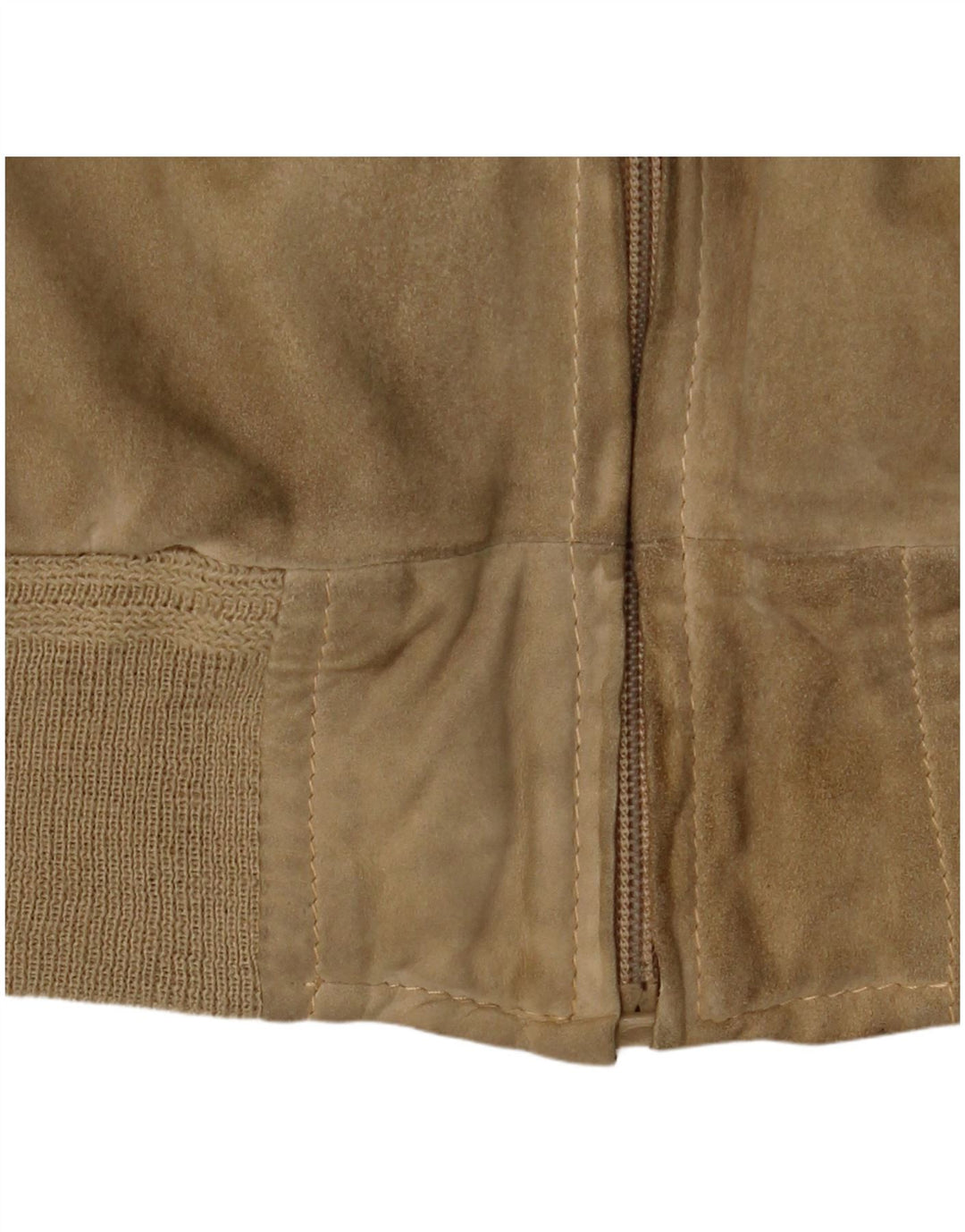 Bomber vintage pentru bărbați din piele intoarsa UK 38 Bej mediu
