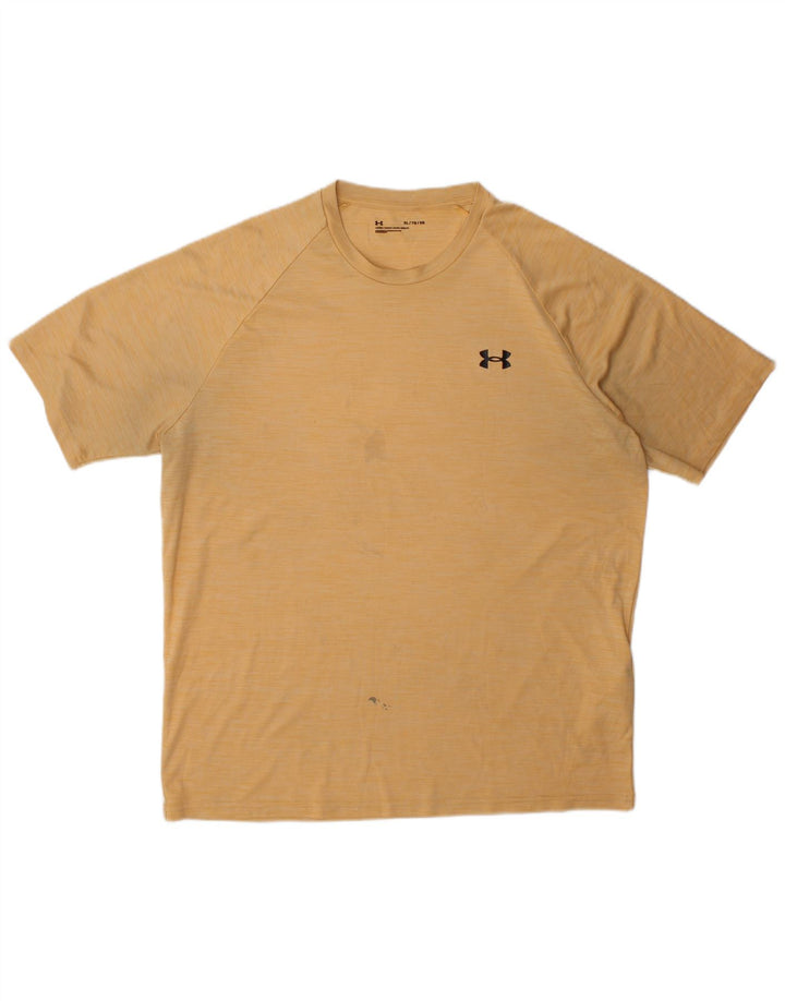 Tricou Under Armour pentru bărbați Top XL Galben Poliester
