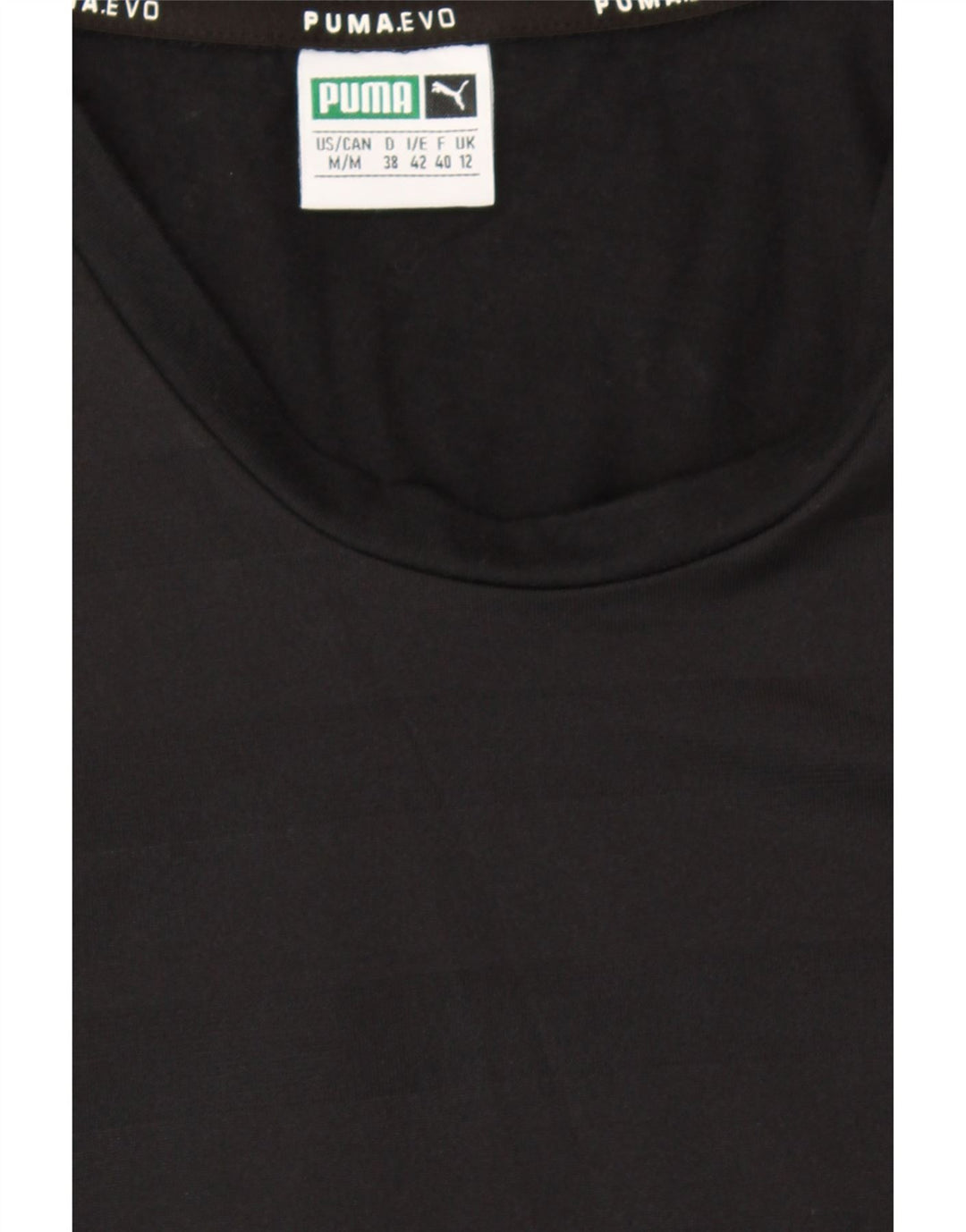 PUMA Womens Sleeveless T-Shirt Dress UK 12 Medium Black Polyester Vintage Puma and Second-Hand Puma from Messina Hembry 
