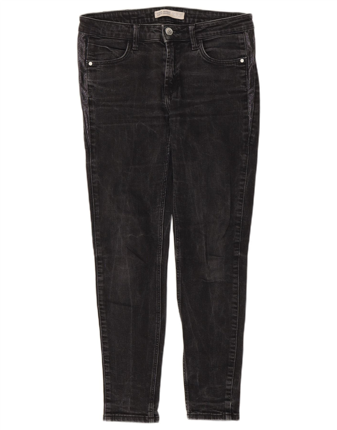 Blugi slim dama Zara EU 38 Mici W28 L27 Gri