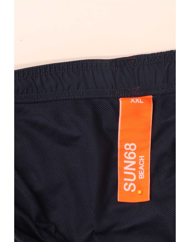 Sun68 Pantaloni scurți de înot pentru bărbați 2XL poliester bleumarin