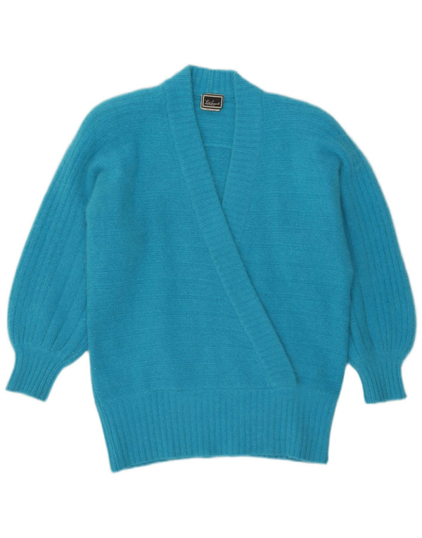 Luisa Spagnoli Pulover cu decolteu în V pentru femei UK 16 Large Blue