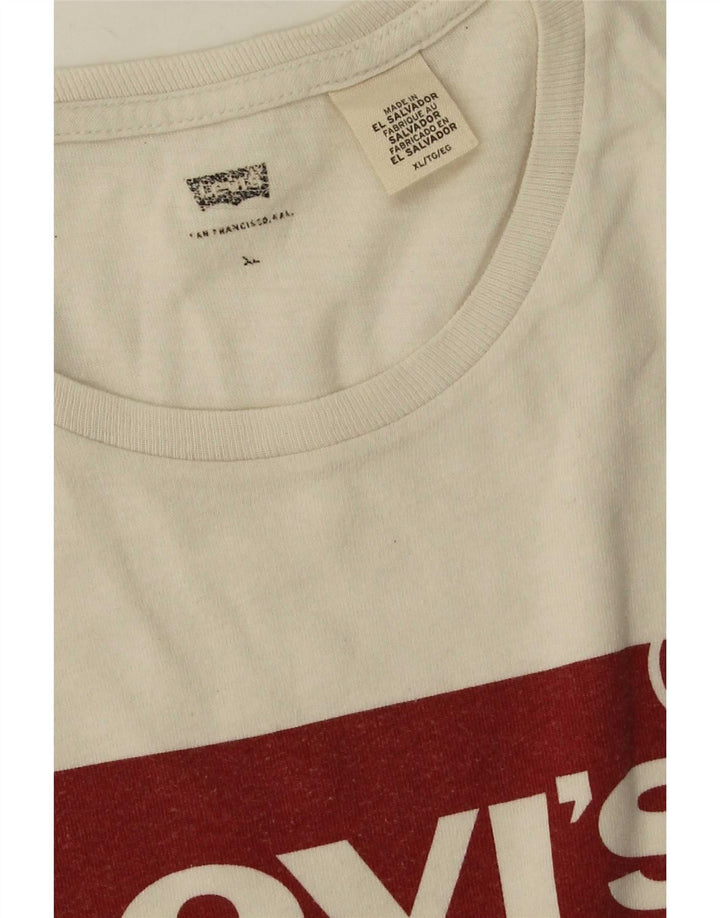 Tricou grafic pentru bărbați Levi's Top XL Alb
