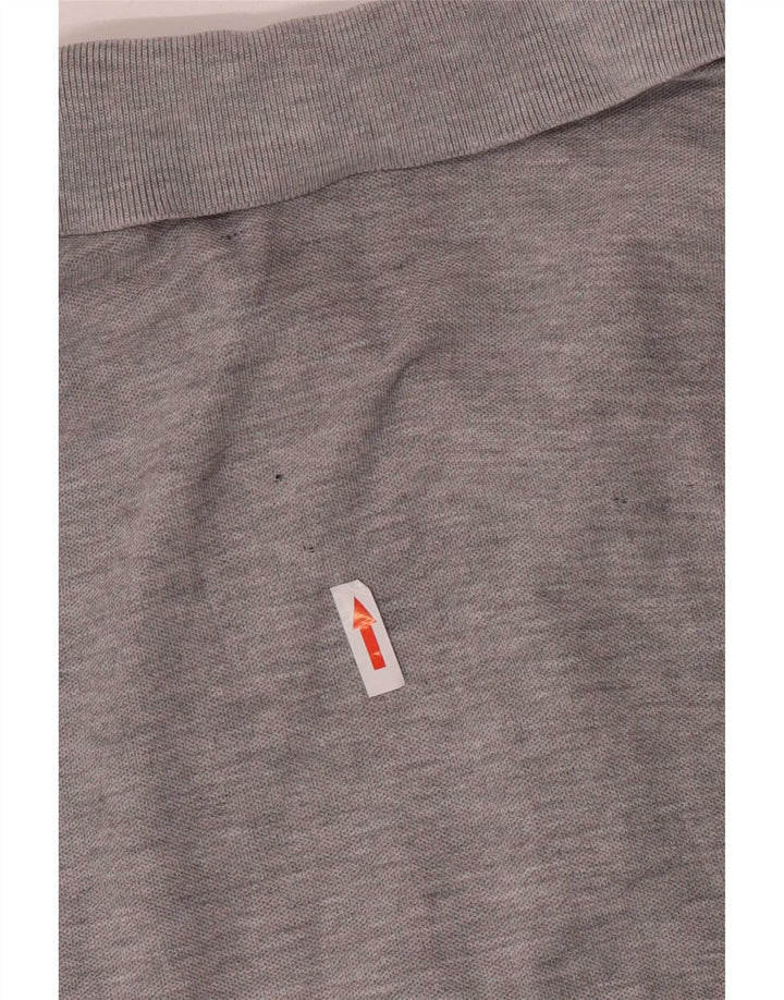 Tricou polo Lotto Life's pentru bărbați, gri mediu cu pete