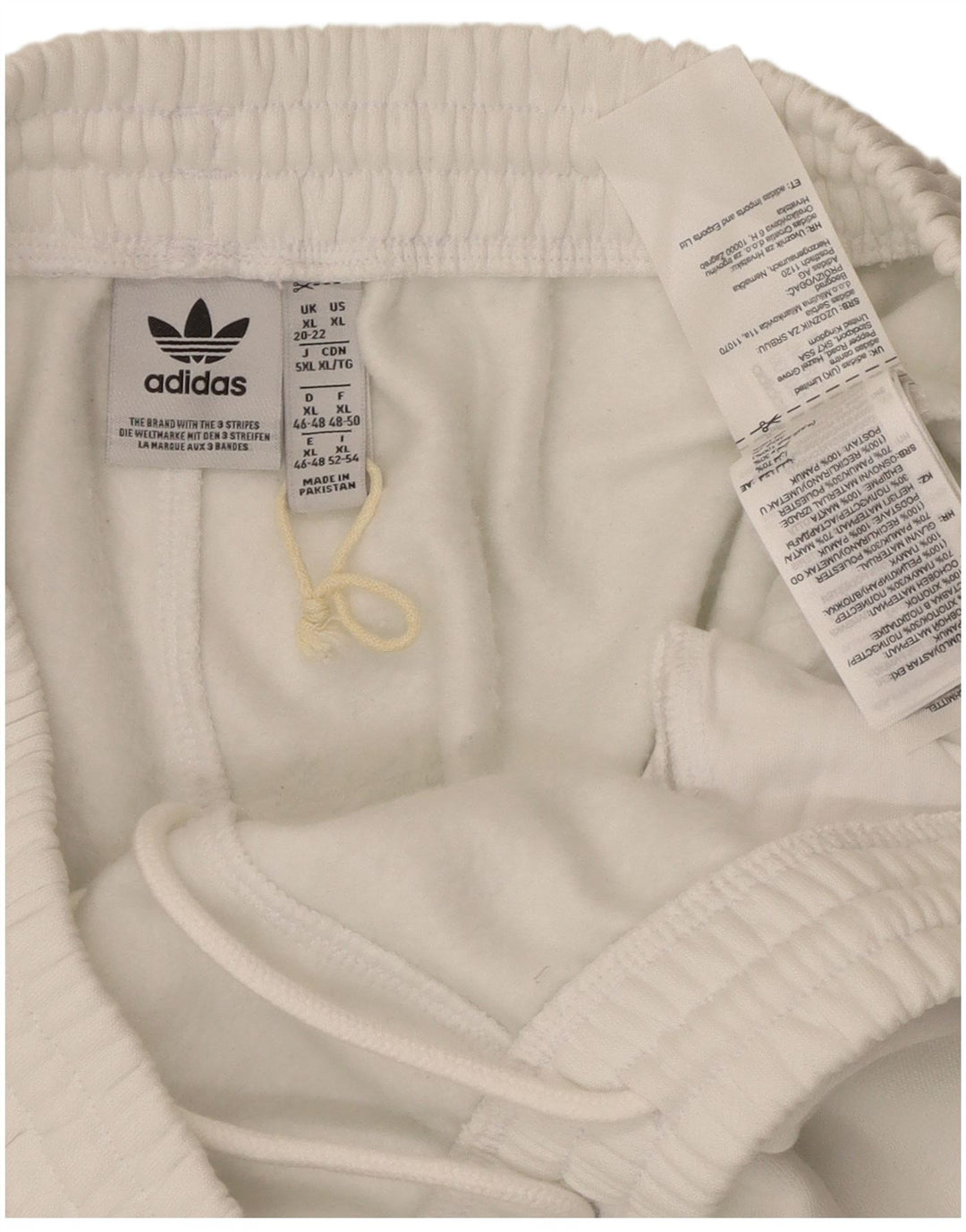Pantaloni scurți sport ADIDAS pentru femei UK 20/22 XL bumbac alb