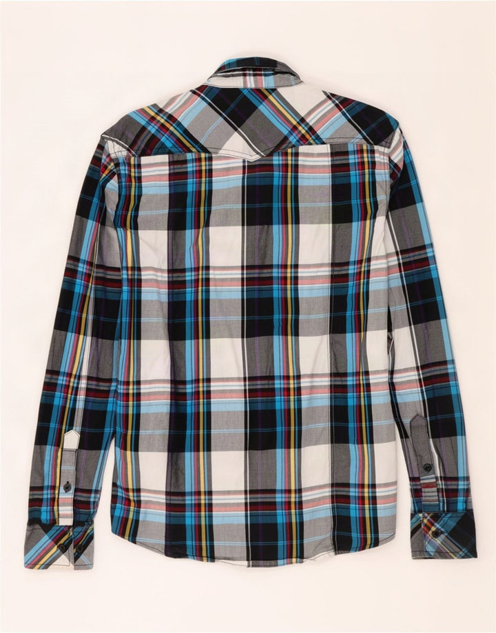 Cămașă militară Jack & Jones pentru bărbați din bumbac carouri multicolore medii