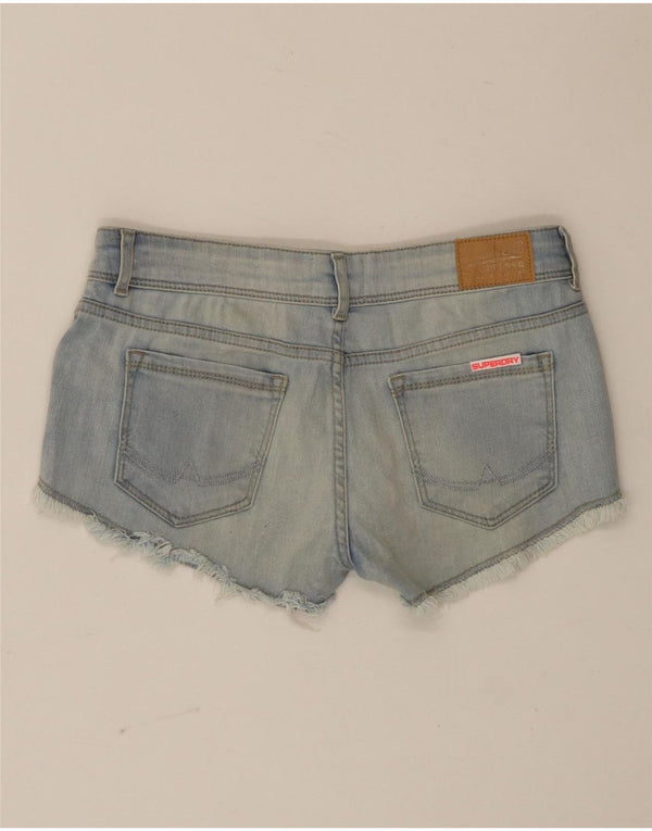 Pantaloni scurti din blugi pentru femei Superdry W26 Small Blue Floral Bumbac