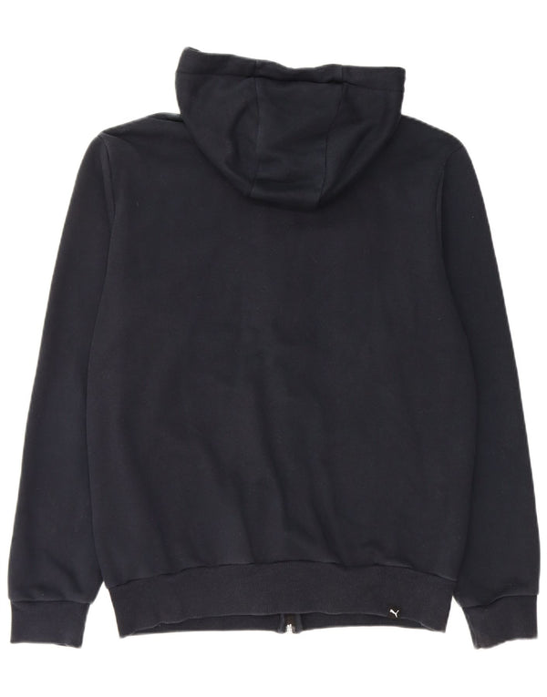 Pulover Puma Graphic Zip Hoodie pentru bărbați, mic, albastru, bumbac