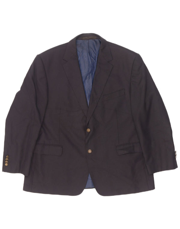 Jachetă pentru bărbați Marks & Spencer, cu 2 nasturi, UK 46 XL, poliester bleumarin