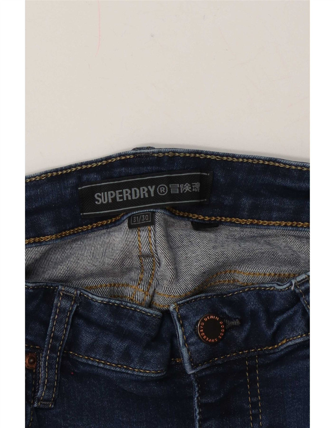 Blugi skinny pentru femei Superdry W31 L30 bleumarin