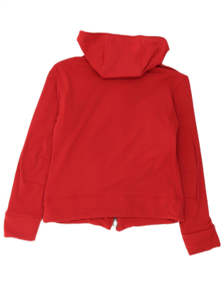 Murphy & Nye Pulover Crop Zip Hoodie pentru femei UK 14 Medium Red