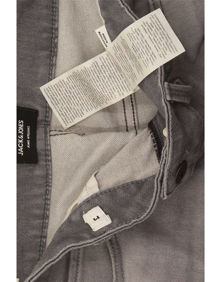 Pantaloni scurți din denim Jack & Jones pentru bărbați, mediu W34, bumbac gri