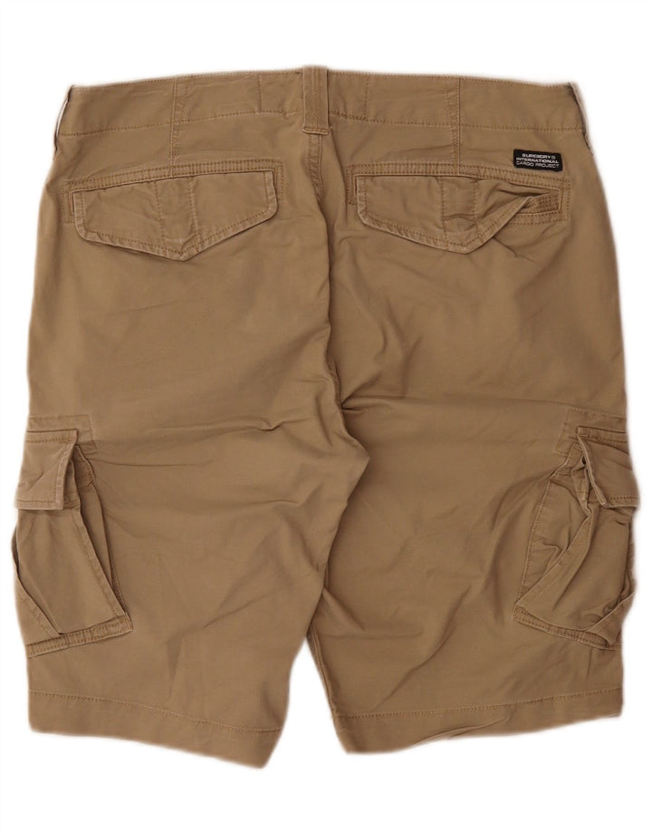 Pantaloni scurți cargo Superdry pentru bărbați W32, bumbac mediu bej