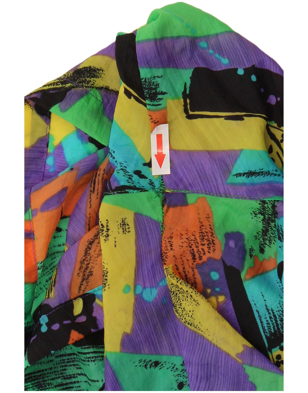 Pantaloni scurți de înot vintage pentru bărbați, 2XL, multicolor, nailon cu vopsea