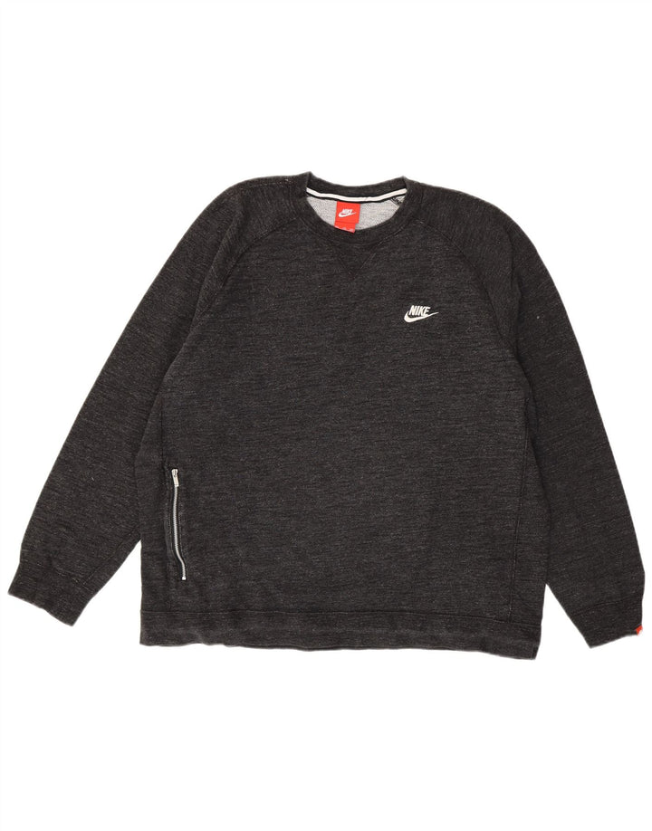 Pulover Nike pentru bărbați, 2XL, bumbac cu pete gri