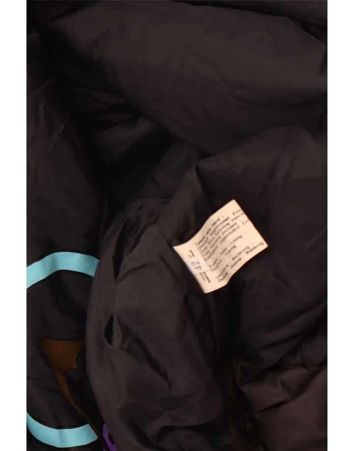 Jachetă vintage pentru femei EU 42, mare, negru, geometric, poliester