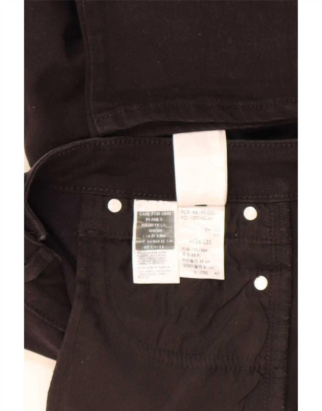 Blugi Levi's 712 Slim pentru femei W26 L30 bumbac negru