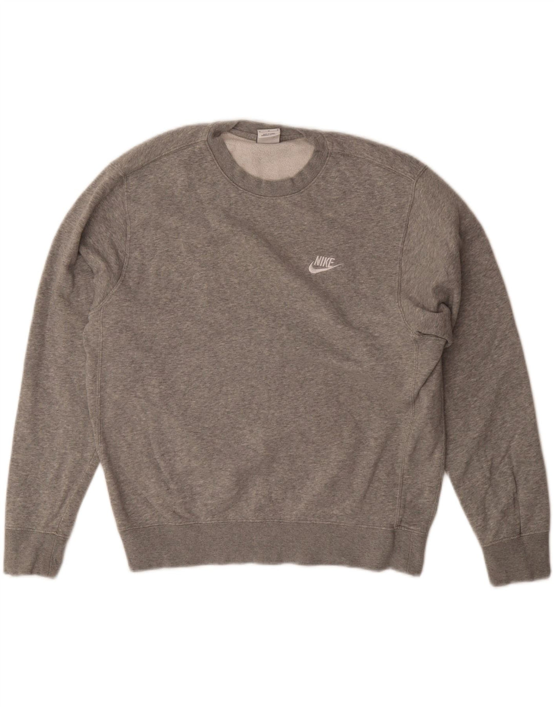 Pulover supradimensionat pentru femei Nike UK 14, bumbac cu pete gri mediu