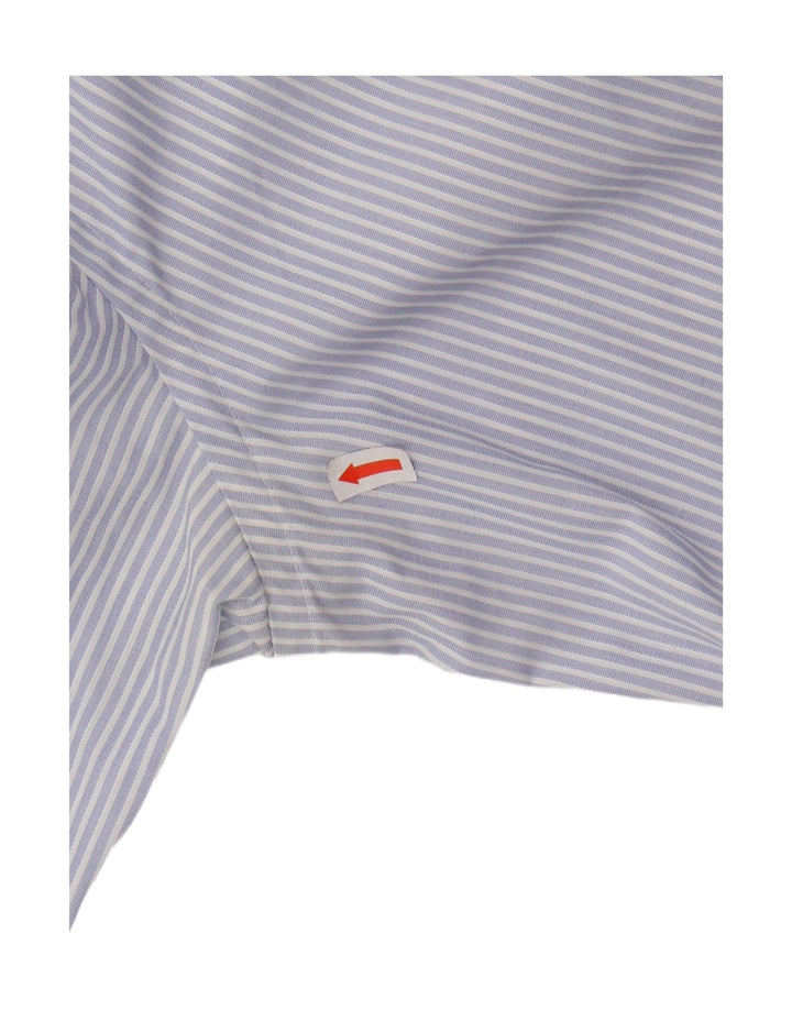 Cămașă pentru bărbați MASSIMO DUTTI Mărimea 15 38 Bumbac cu dungi albastre medii