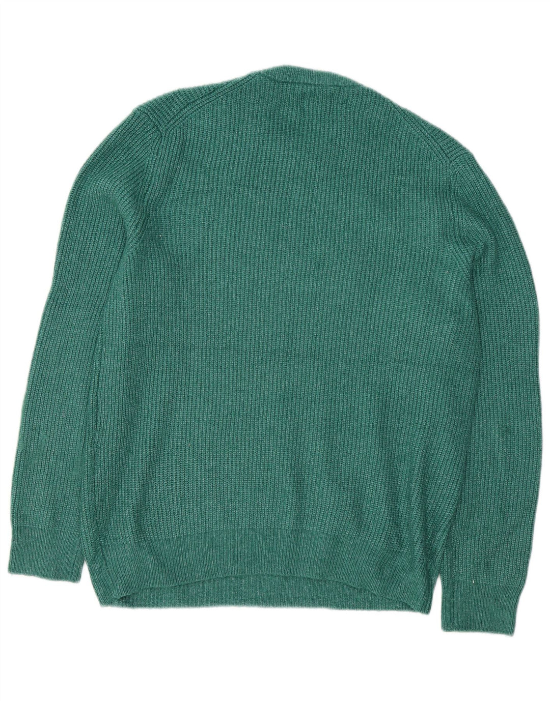 Pulover pentru bărbați Marks & Spencer, cu gât crew, poliamidă verde mare