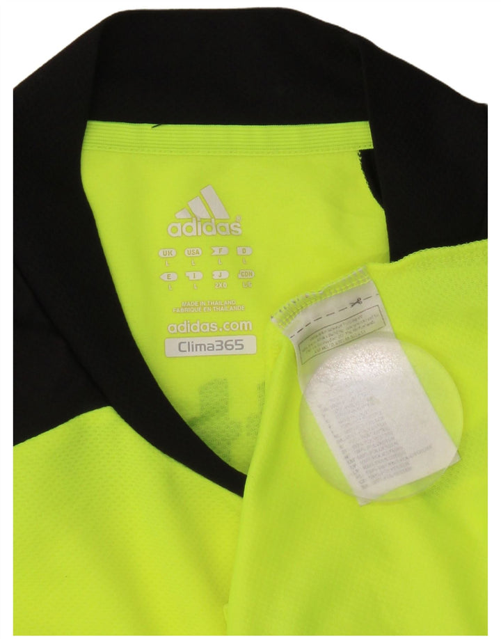 Tricou grafic Adidas pentru bărbați Top mare, verde, poliester color bloc