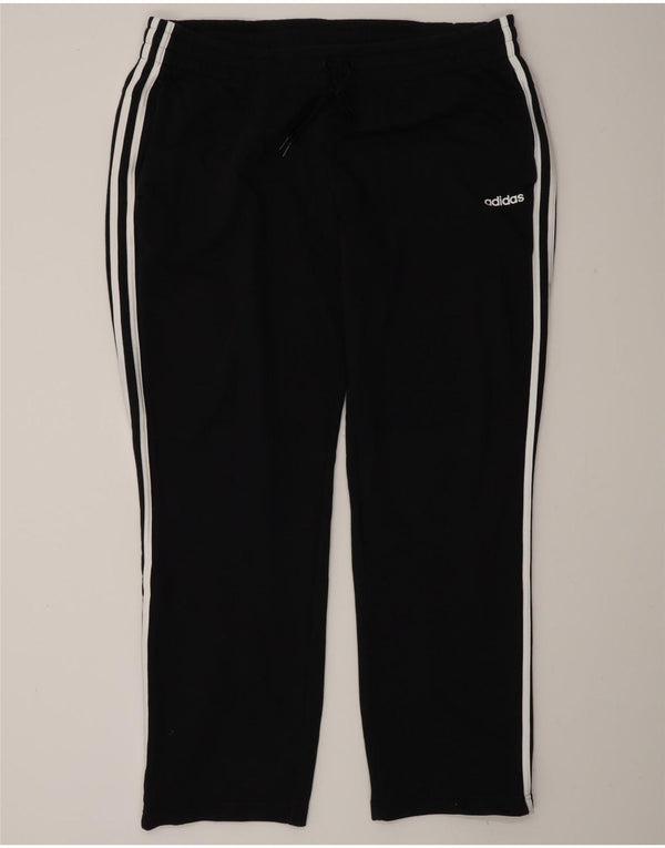 Pantaloni de trening Adidas pentru femei UK 24/26 2XL bumbac negru