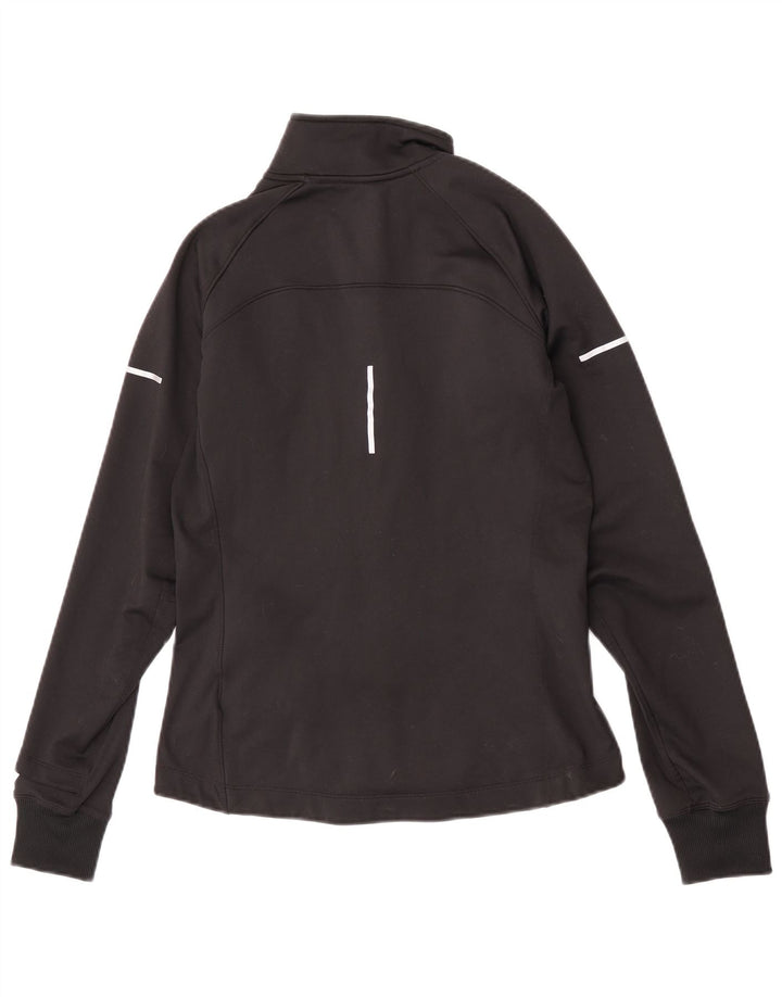 Jachetă de top pentru trening Nike Dri Fit pentru femei UK 10 Poliester negru mic