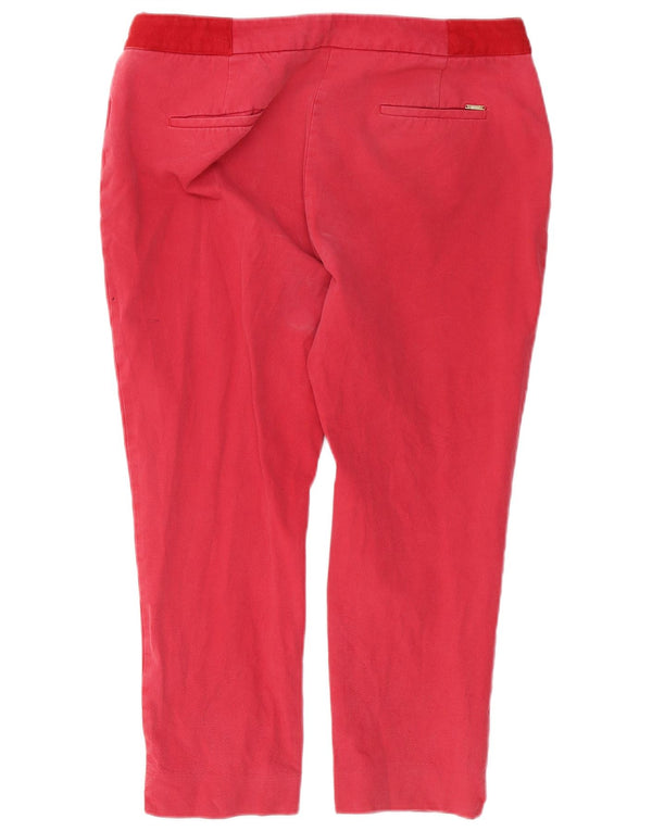 Marks & Spencer Pantaloni Per Una Capri pentru femei UK 16 Large W36 L23 Red