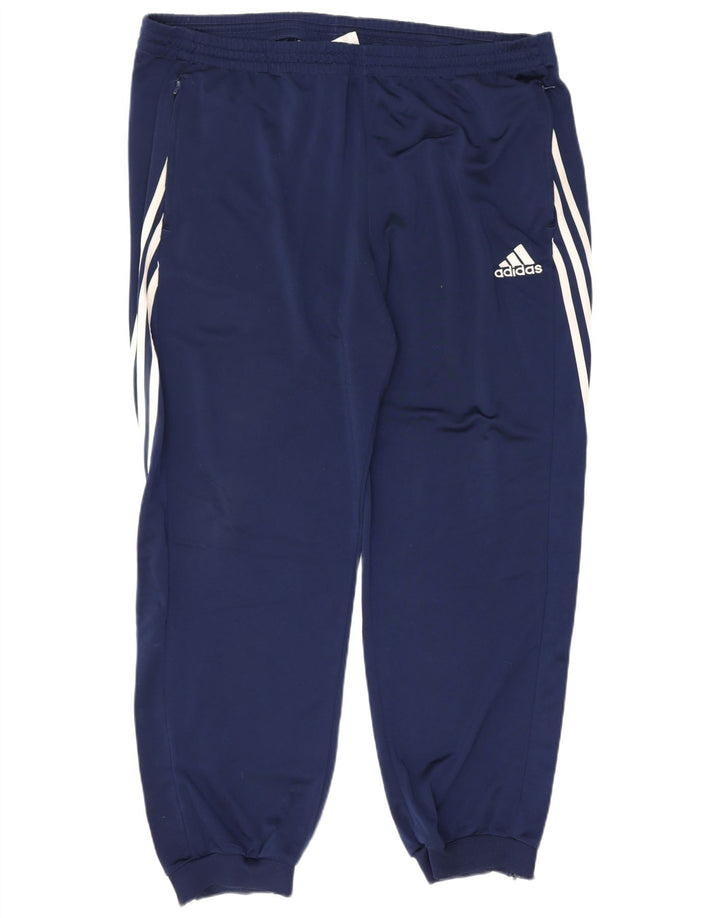 Pantaloni de trening pentru bărbați Adidas Pantaloni de jogging 2XL poliester bleumarin
