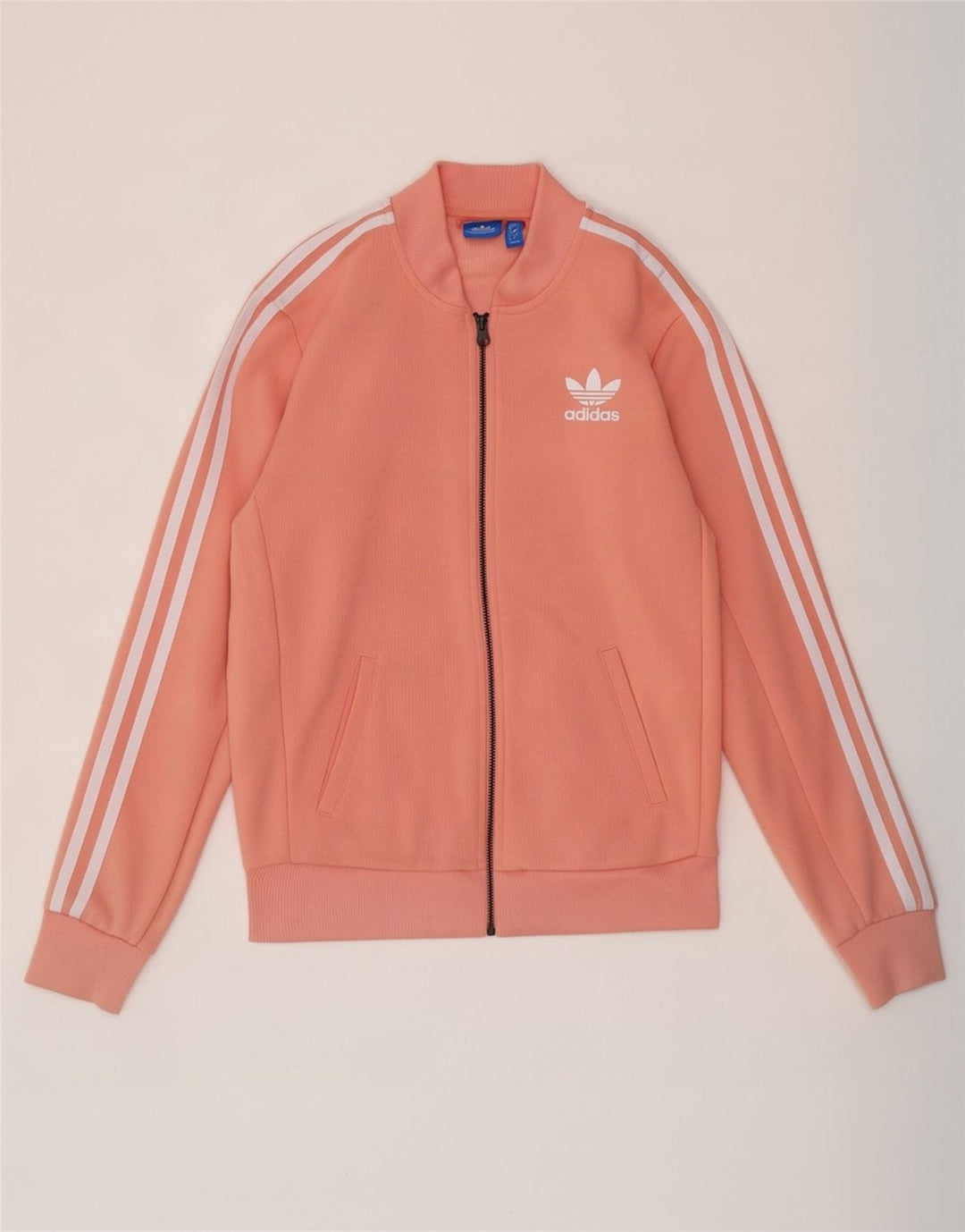 Jachetă de top pentru trening supradimensionată pentru femei Adidas UK 8 Small Pink