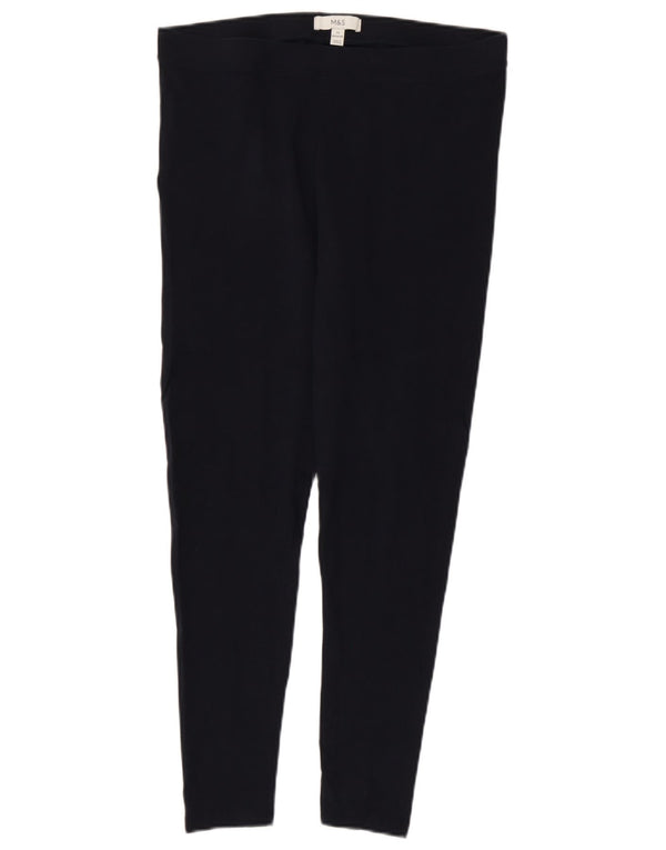 Leggings pentru femei Marks & Spencer UK 14 mari, albastru, bumbac