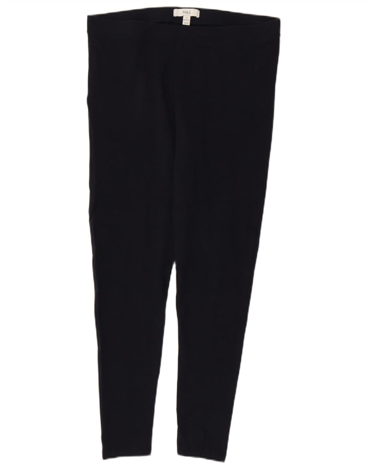 Leggings pentru femei Marks & Spencer UK 14 mari, albastru, bumbac