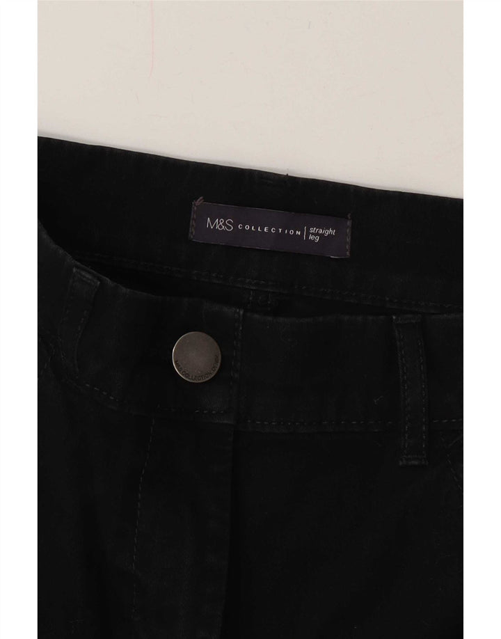 Blugi drepti pentru femei Marks & Spencer W32 L30 negri