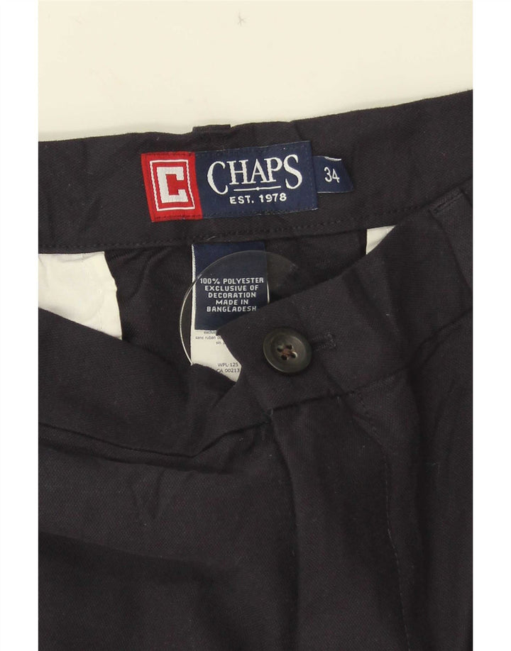 Pantaloni scurți chino pentru bărbați Chaps W34 Poliester negru mare