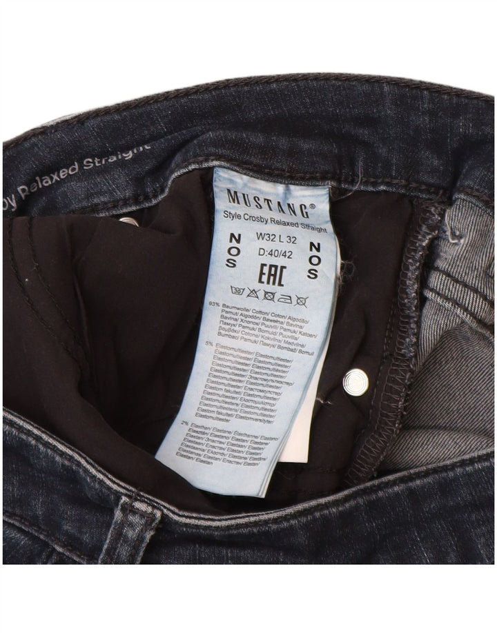 MUSTANG Blugi drepți, cu ajustare relaxată, pentru femei, L32 L32, bumbac bleumarin