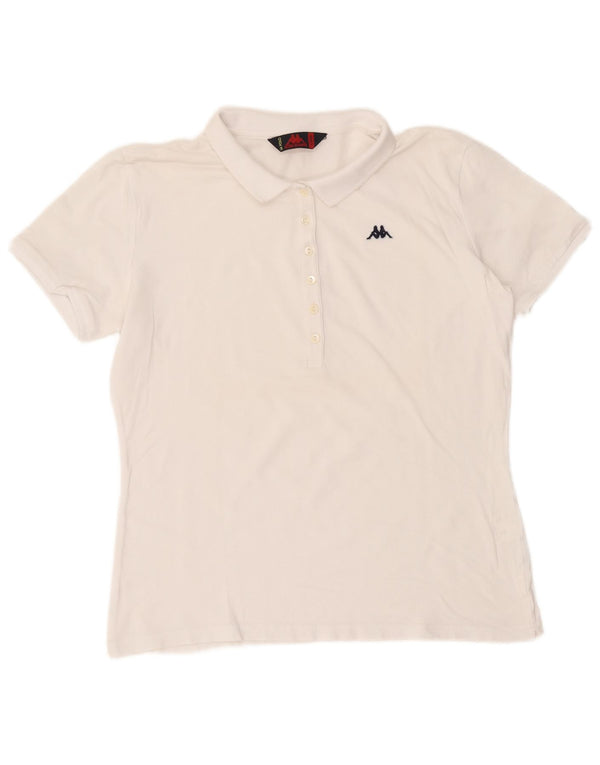 Kappa Womens Polo Shirt UK 18 XL White