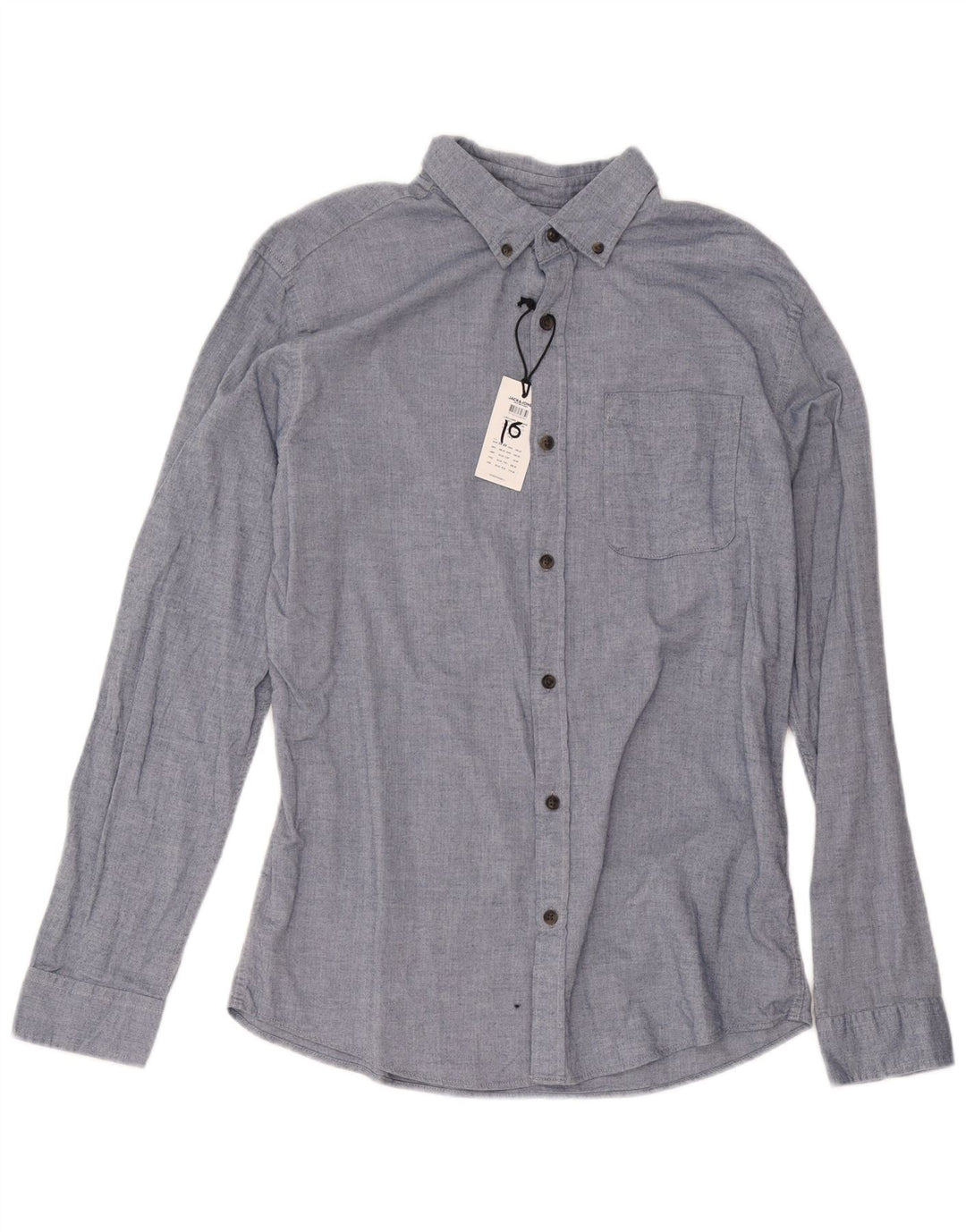 Cămașă de flanel Jack & Jones pentru bărbați, mare, albastru, din bumbac