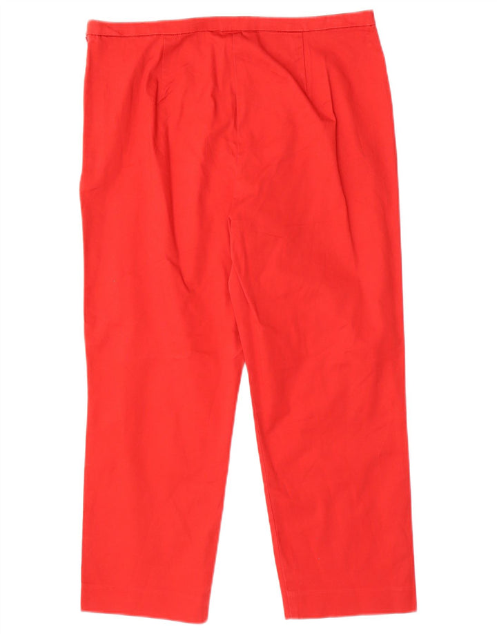 Pantaloni drepti Capri pentru femei Marks & Spencer UK 12 Medium W30 L21 Red