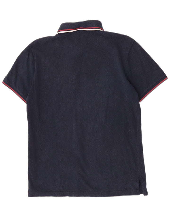 Cămașă polo Fred Perry pentru bărbați, bumbac mediu albastru bleumarin