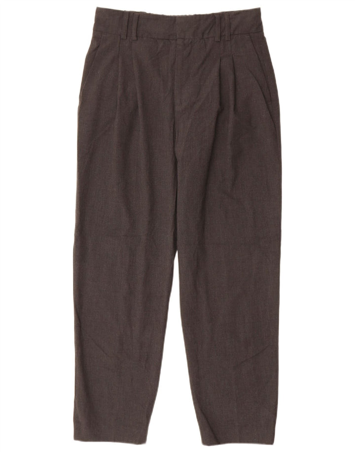 Pantaloni chino pentru femei Zara EU 36 Mici L26 L25 Gri Poliester