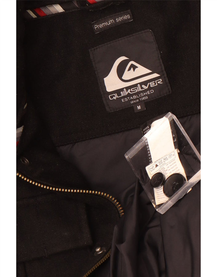 Jachetă Quiksilver pentru bărbați, UK 38, lână neagră medie