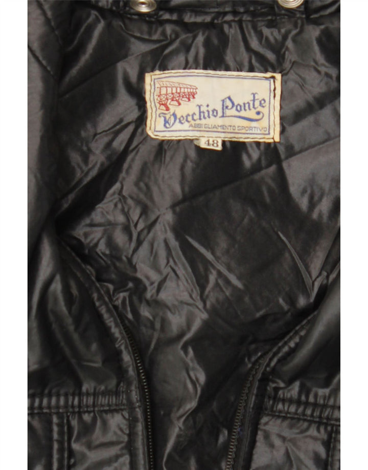 Jachetă căptușită Vintage pentru femei IT 48 XL Negru
