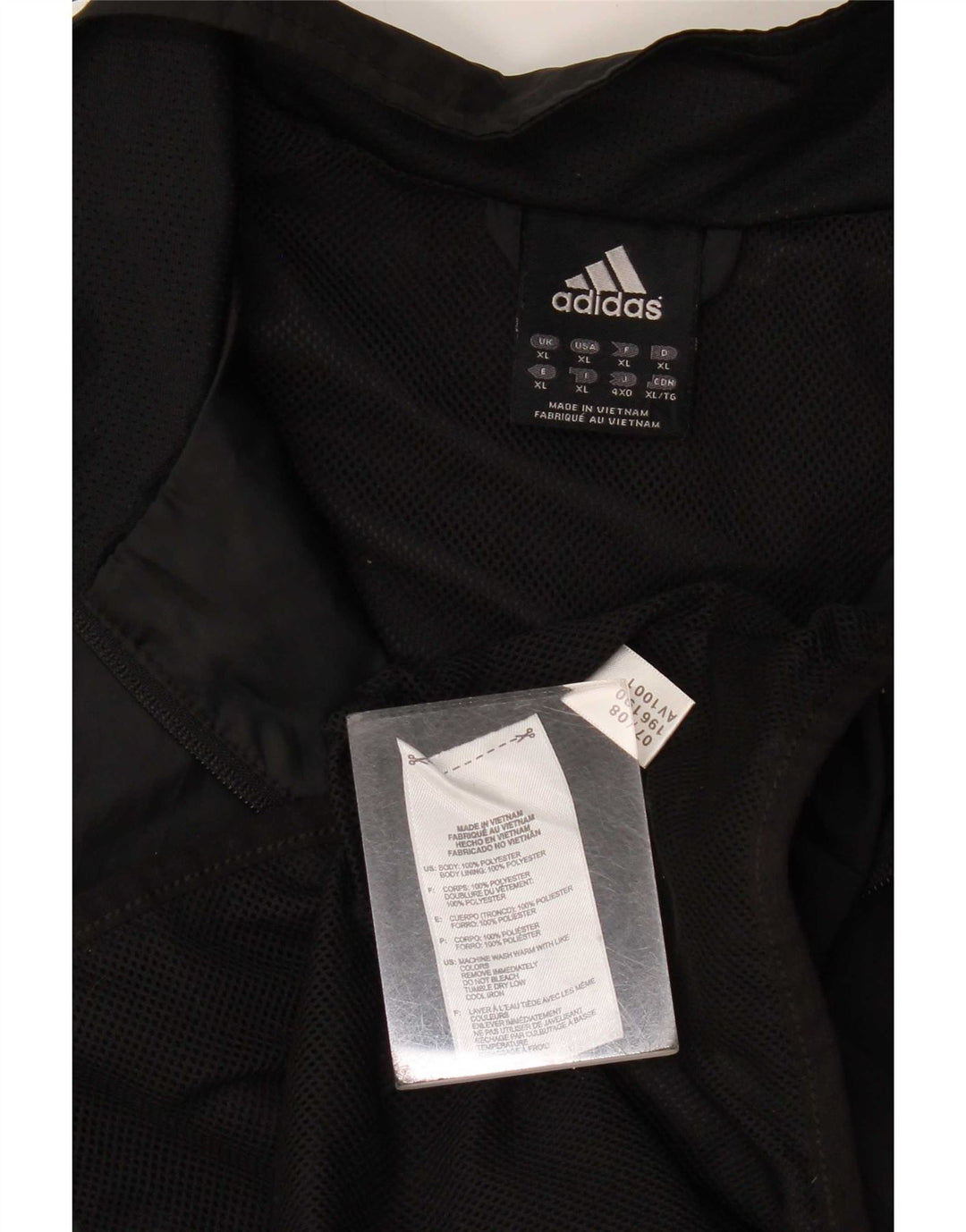 Jachetă de trening pentru bărbați Adidas XL, poliester negru