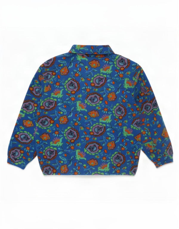 Pulover pentru femei Diadora, cu gât cu nasturi, fleece UK 18 XL, albastru